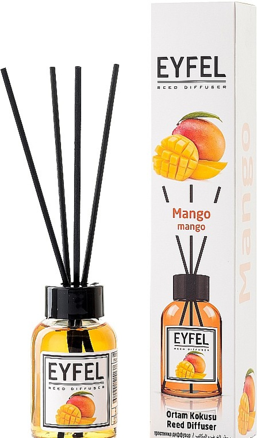 Eyfel Perfume Ambientador Mikado Con Aroma A Mango Difusores De Aromas